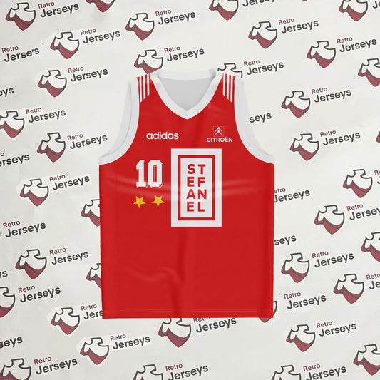 Olimpia Milano Basketball Shirt 1995-1996 Home - Retro Jerseys, Maglia Basket dell'Olimpia Milano