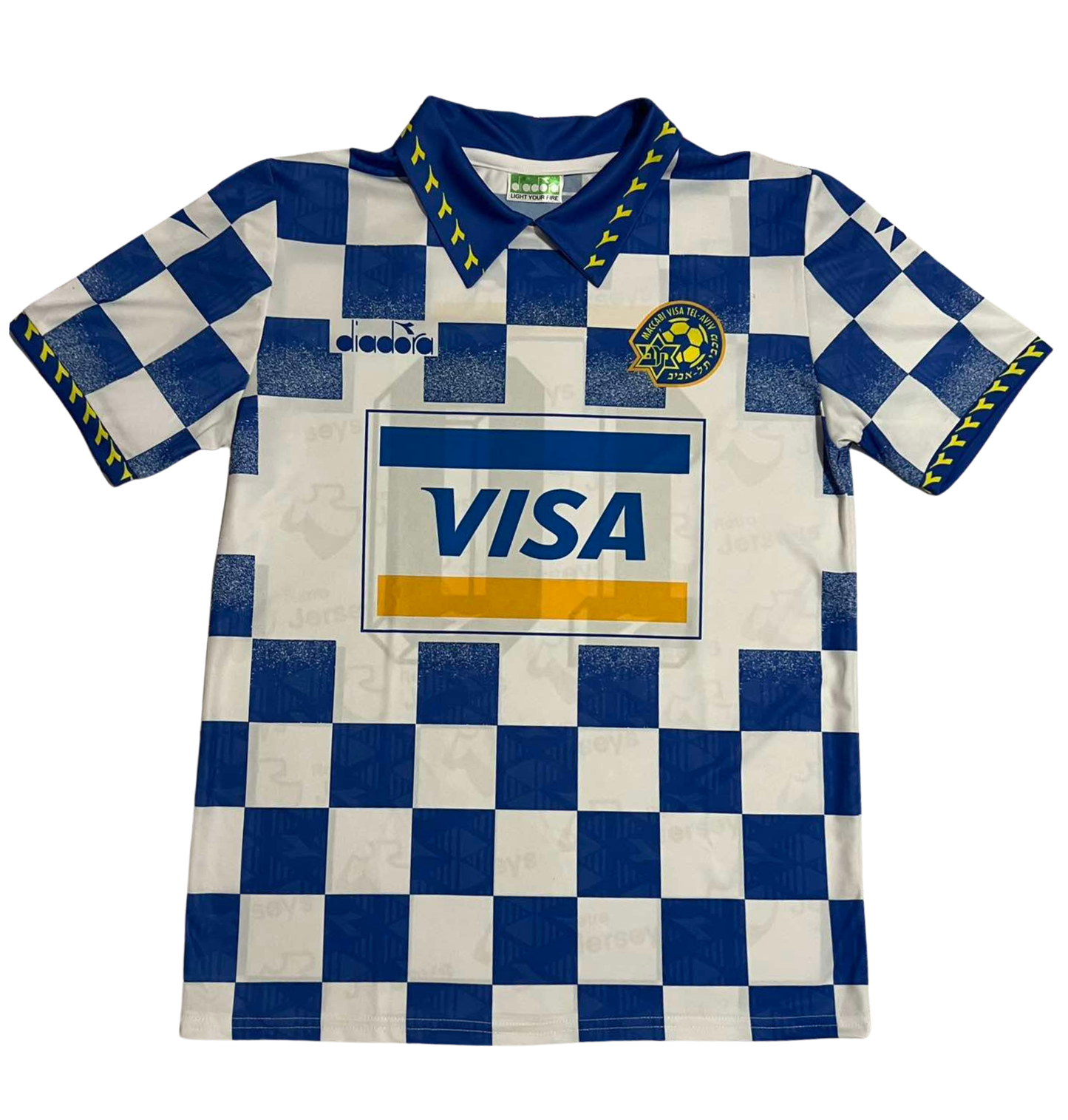 Maccabi Tel Aviv Shirt 1995-1996 Away - Retro Jerseys, חולצה של מכבי תל אביב