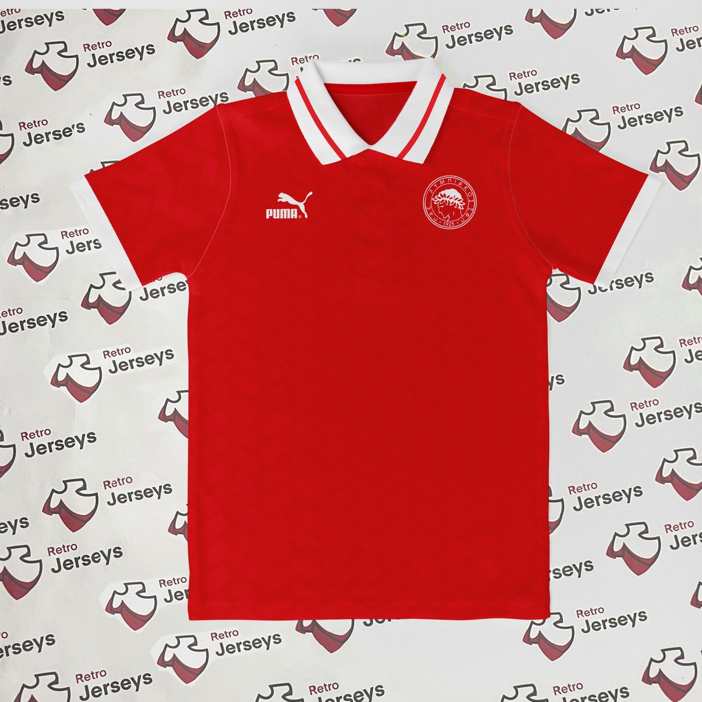 Olympiacos Piraeus Shirt 1996-1997 Pre-season - Retro Jerseys, φανέλα Ολυμπιακός