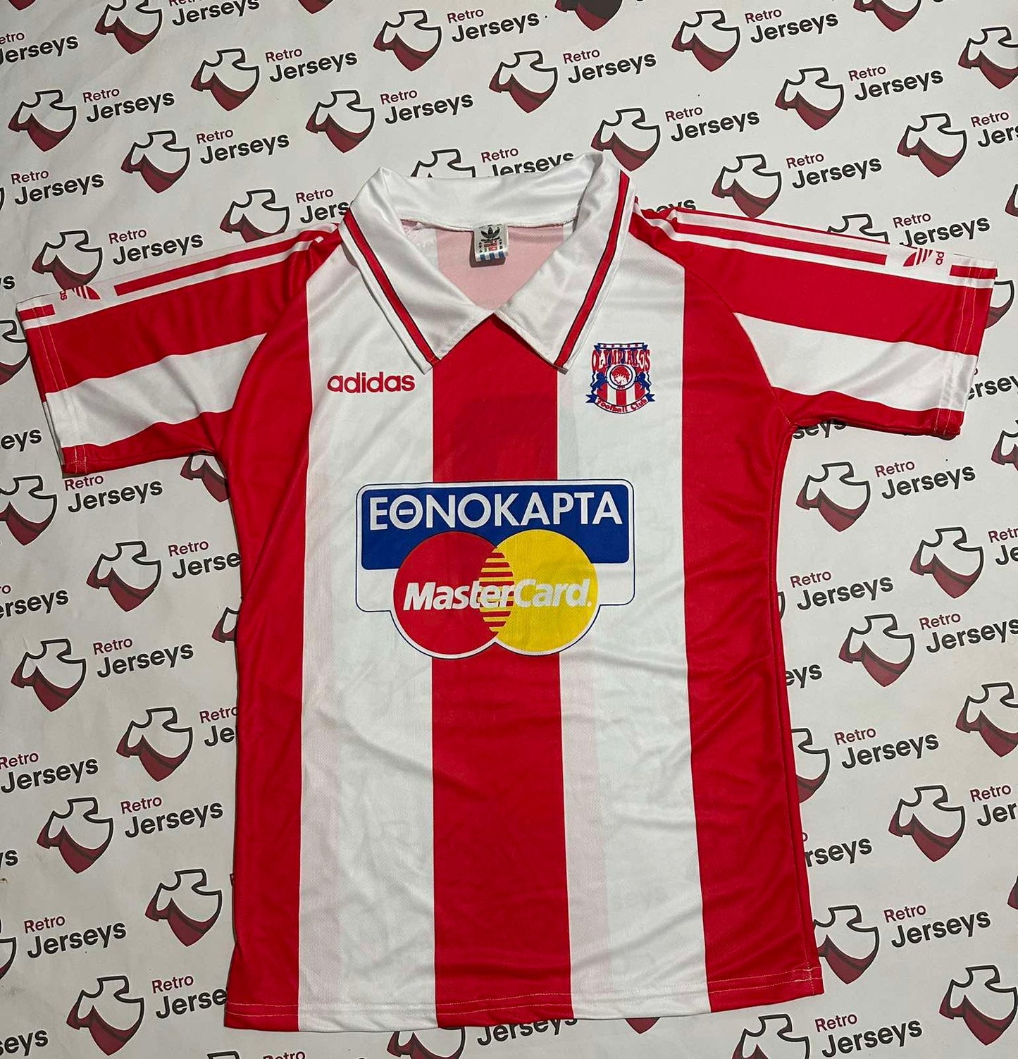 Olympiacos Piraeus Shirt 1994-1995 Home - Retro Jerseys, φανέλα Ολυμπιακός