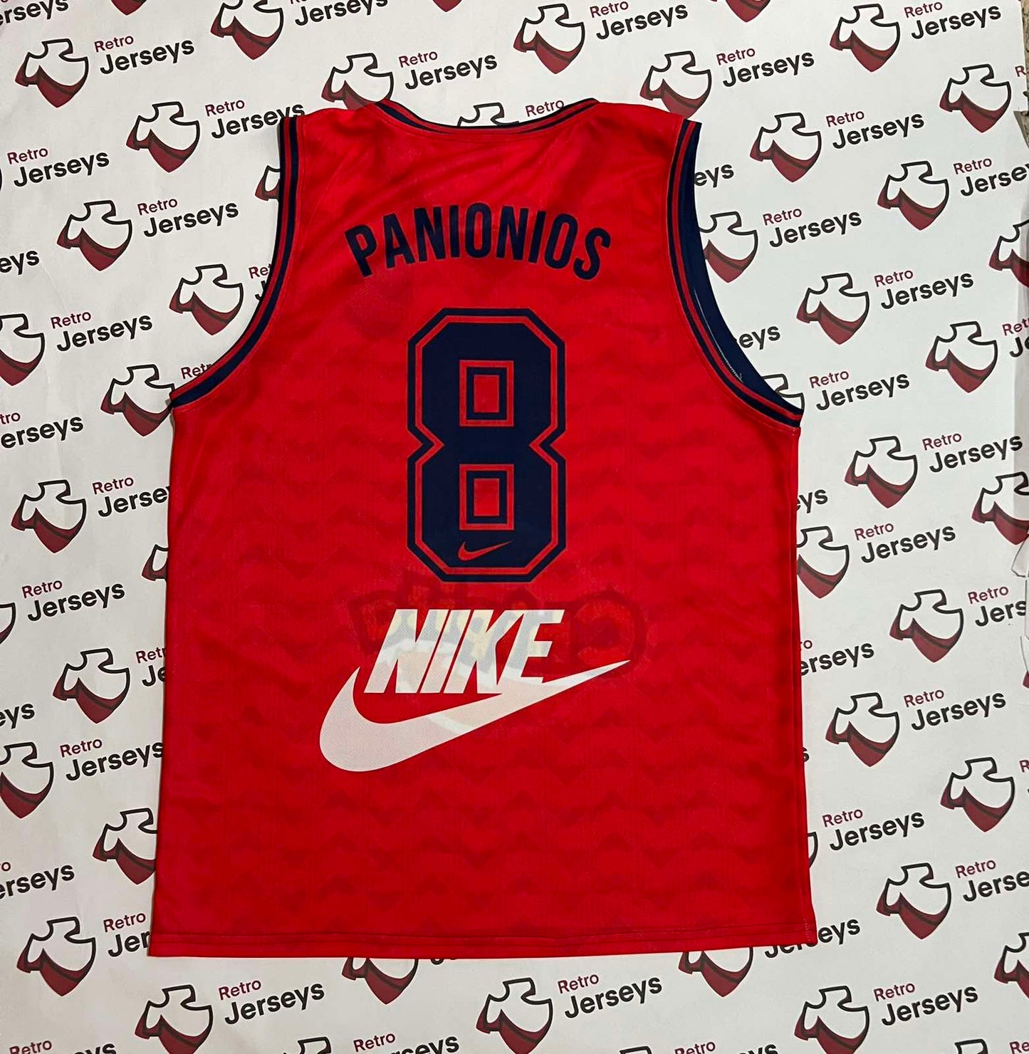 Panionios Athen Basketball Shirt 1980's Home - Retro Jerseys, φανέλα Μπάσκετ Πανιώνιος