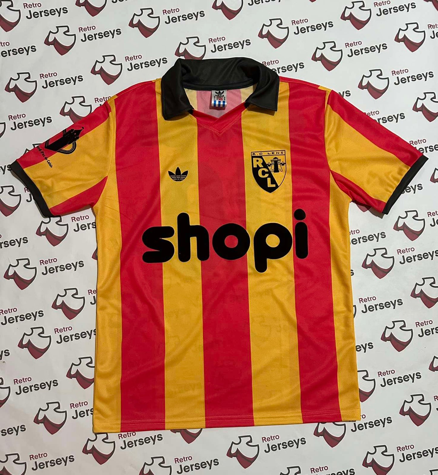 RC Lens Shirt 1989-1990 Home - Retro Jerseys, RC Lens maillot, RC Lens Retro