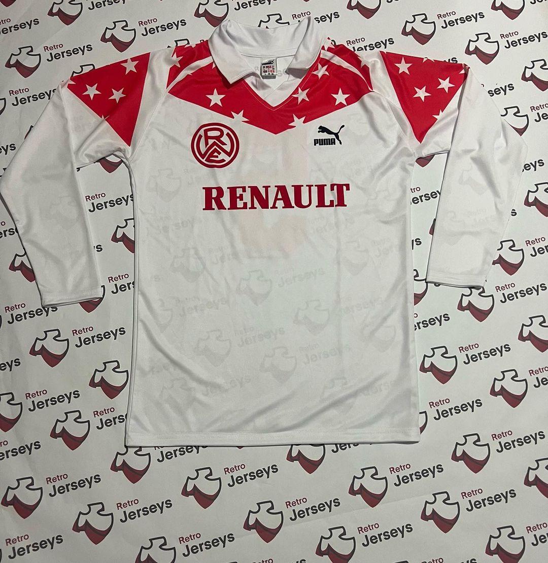Rot Weiss Essen Shirt 1990-1991 Home - Retro Jersey, Rot Weiss Essen trikot, Long Sleeve - Retro Jerseys
