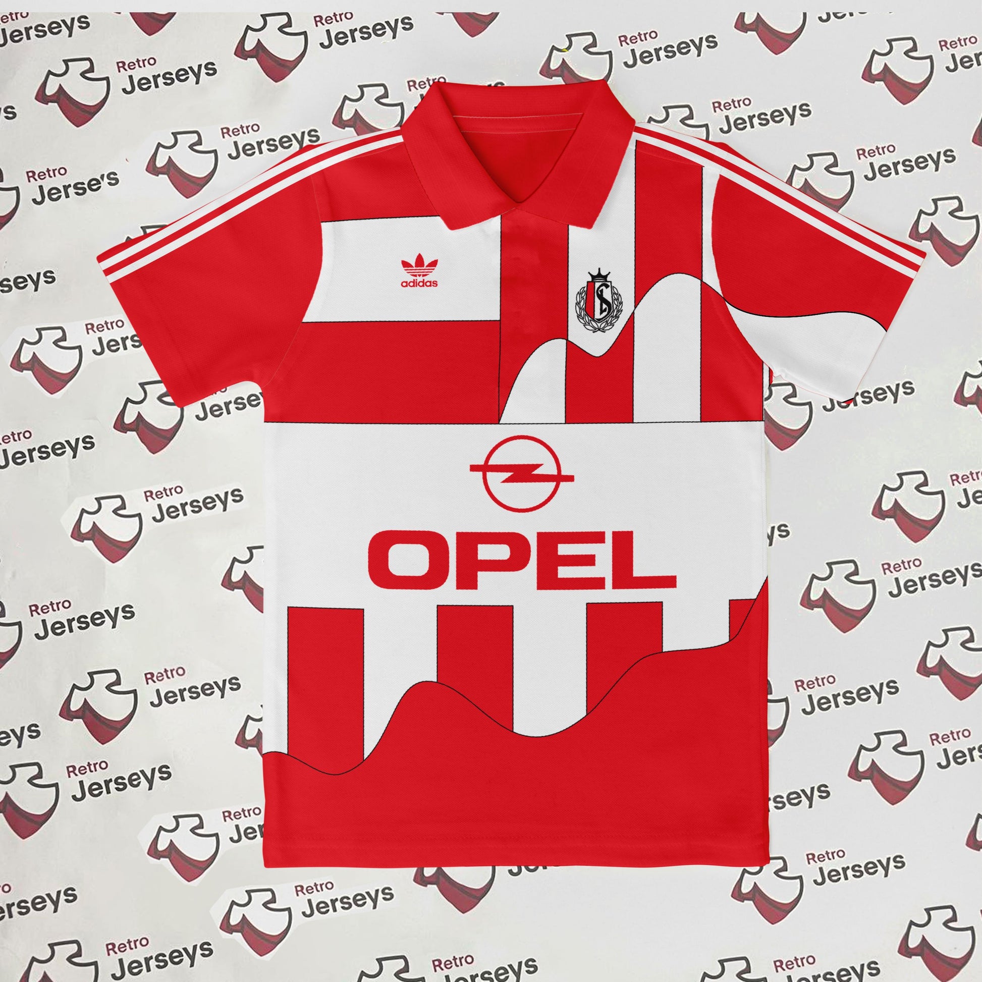 Standard Liege Shirt 1992-1993 Home - Retro Jerseys, Standard Liège Retro Shirt - Retro Jerseys