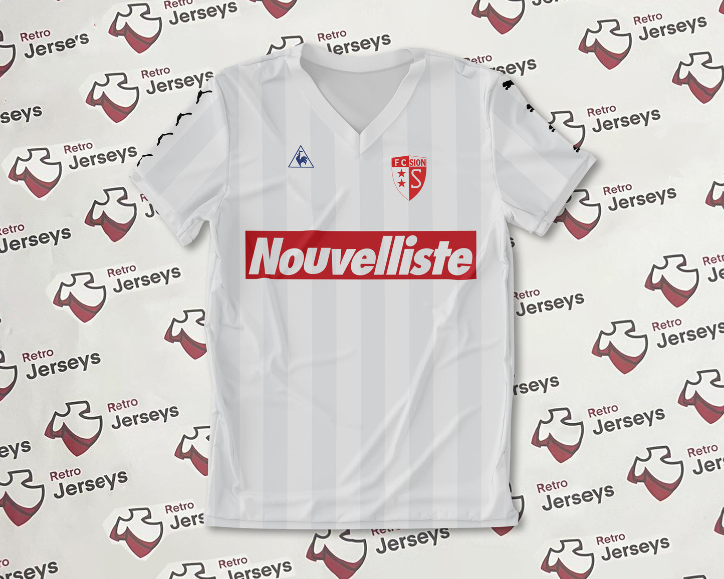 FC Sion Shirt 1985-1986 Home - Retro Jerseys, FC Sion Trikot, FC Sion Retro