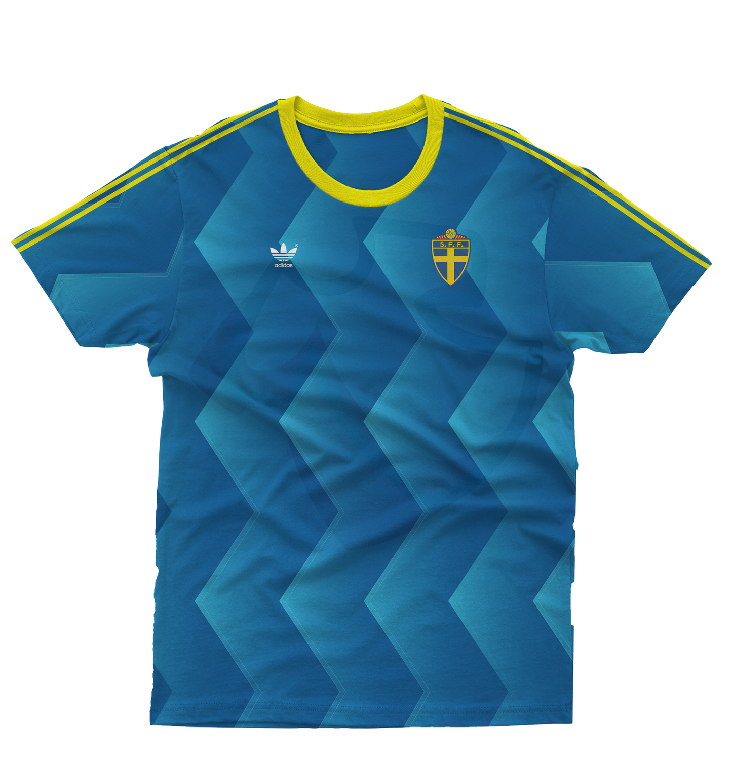 Sweden National Shirt 1988 Away - Retro Jerseys, Sveriges landslagströja