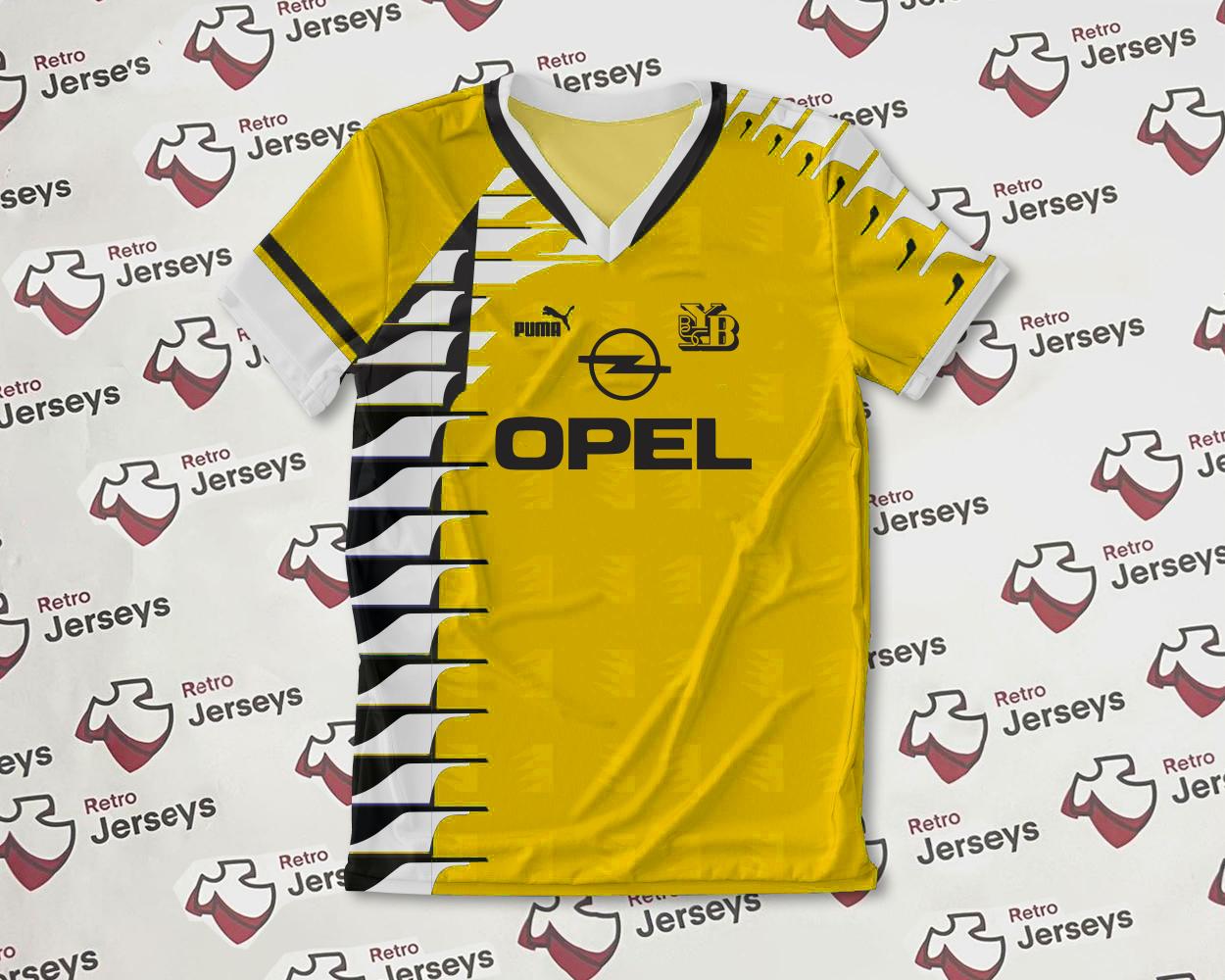 BSC Young Boys Shirt 1995-1996 Home - Retro Jerseys, BSC Young Boys Trikot