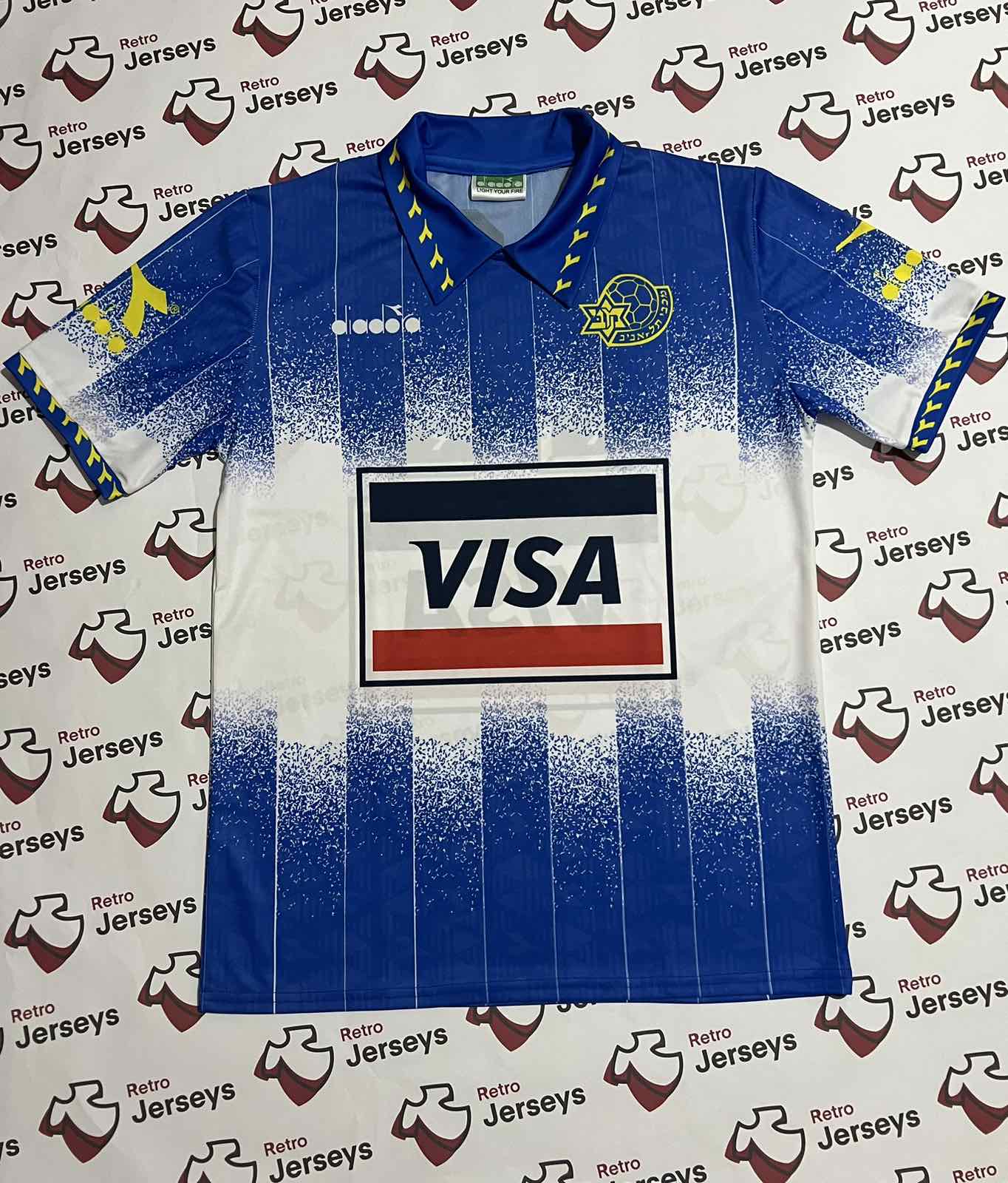 Maccabi Tel Aviv Shirt 1993-1994 Away - Retro Jersey, חולצה של מכבי תל אביב - Retro Jerseys