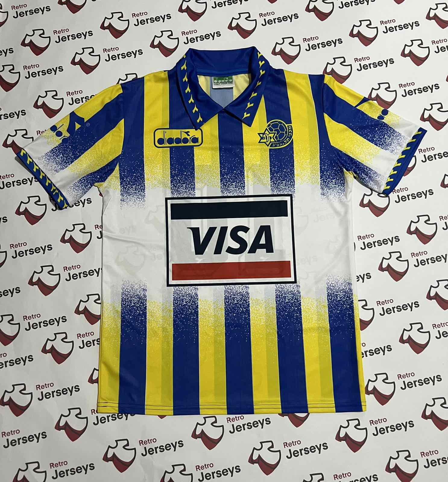 Maccabi Tel Aviv Shirt 1993-1994 Home - Retro Jersey, חולצה של מכבי תל אביב - Retro Jerseys