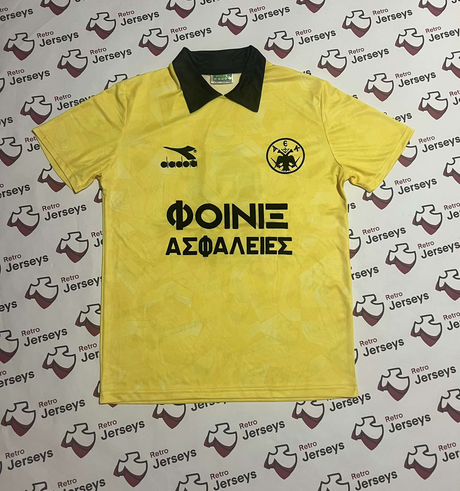 AEK Athens Shirt 1992-1993 Home - Retro Jersey, φανέλα αεκ - Retro Jerseys