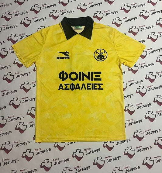 AEK Athens Shirt 1992-1993 Home - Retro Jersey, φανέλα αεκ - Retro Jerseys