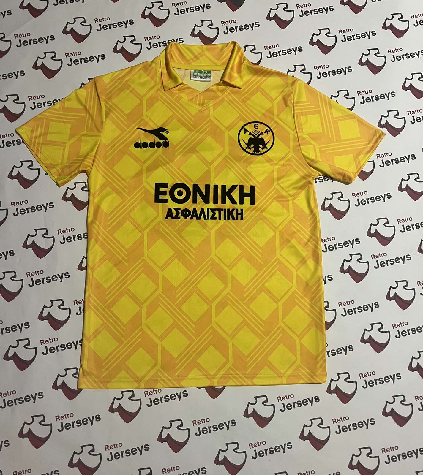AEK Athens Shirt 1991-1992 Home - Retro Jersey, φανέλα αεκ - Retro Jerseys