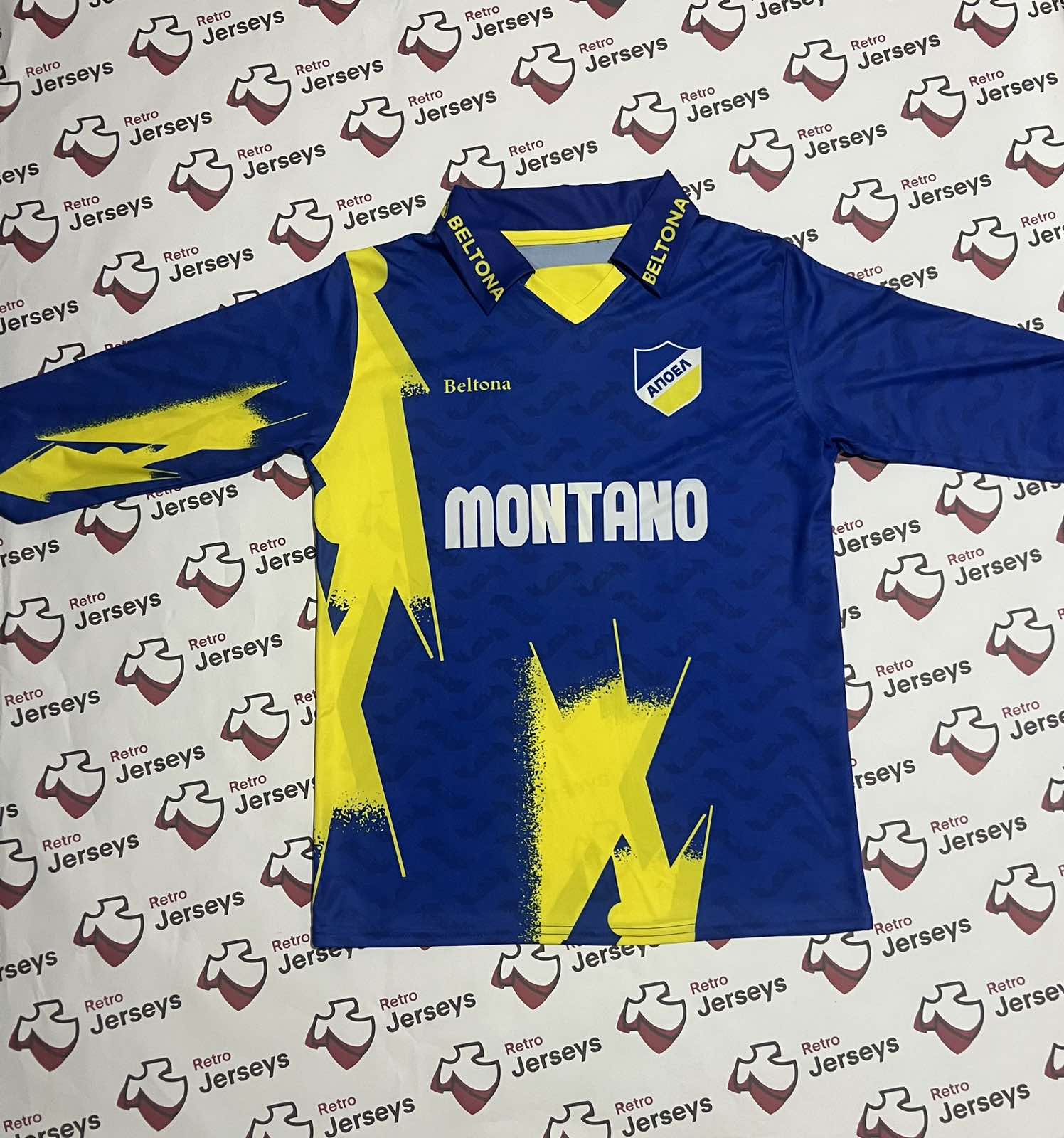 APOEL Nicosia Shirt 1995-1996 Away - Retro Jersey, φανέλα αποέλ - Retro Jerseys