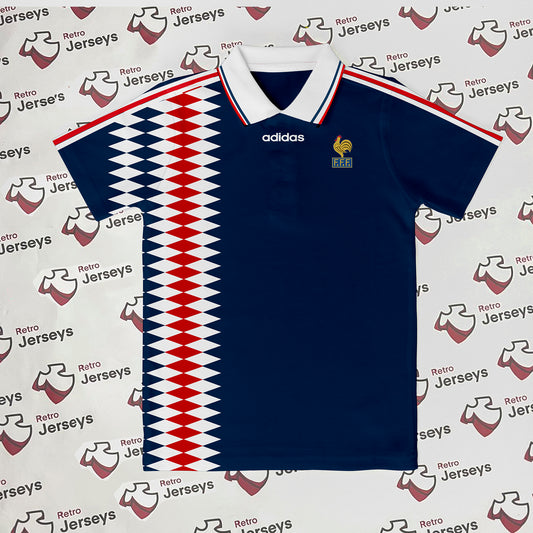 France National Shirt 1994 Home - Retro Jerseys, maillot France national - Retro Jerseys
