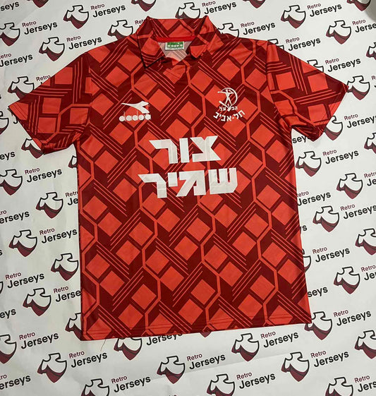 Hapoel Tel-Aviv Shirt 1991-1992 Home - Retro Jerseys, חולצה של הפועל תל אביב - Retro Jerseys