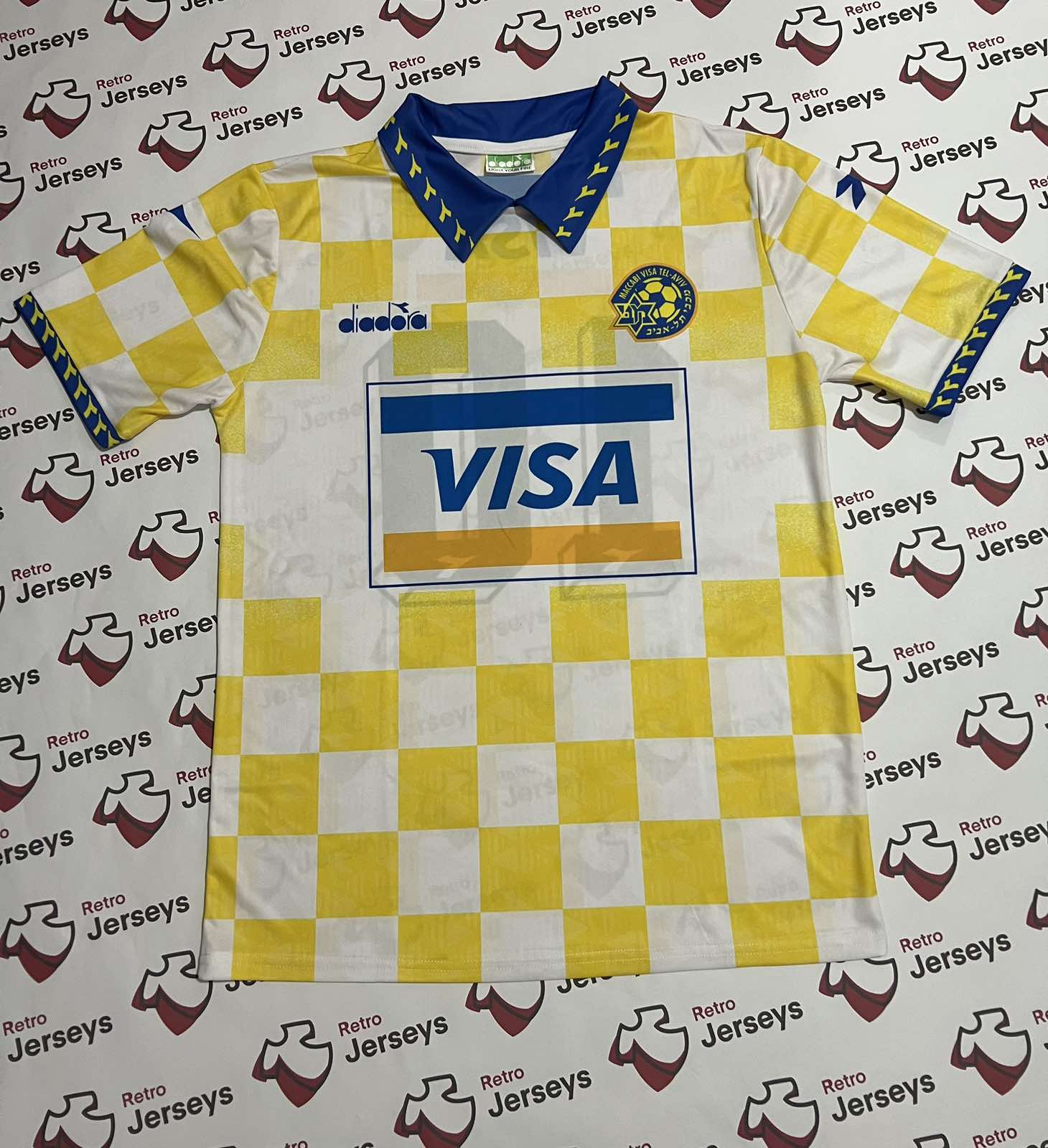 Maccabi Tel Aviv Shirt 1995-1996 Home - Retro Jersey, חולצה של מכבי תל אביב - Retro Jerseys