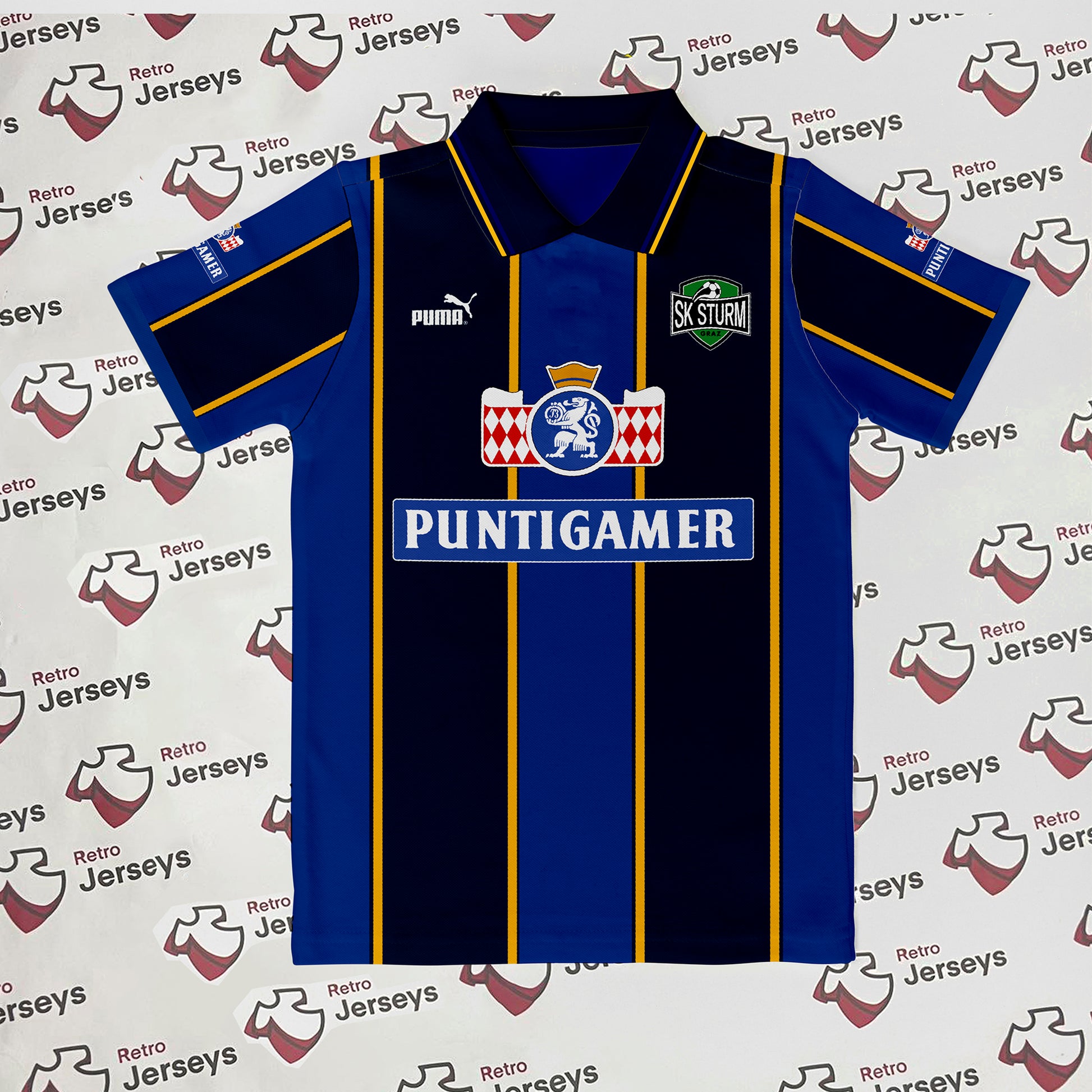 SK Sturm Graz Shirt 1996-1998 Away - Retro Jerseys, SK Sturm Graz Trikot - Retro Jerseys